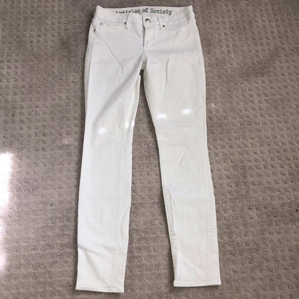 Articles of Society White Skinny Jeans
